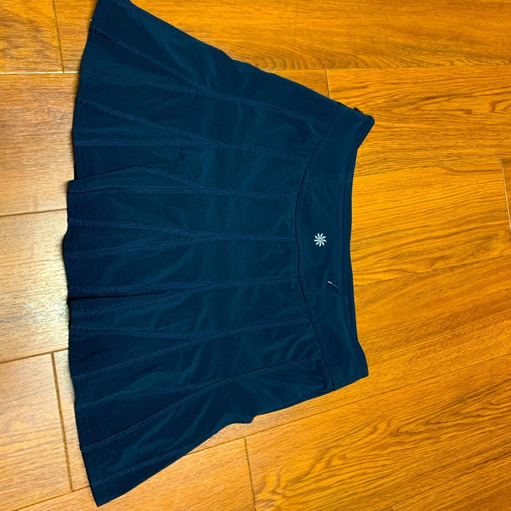 Athleta Pleated Navy Wear About Athletic Skort